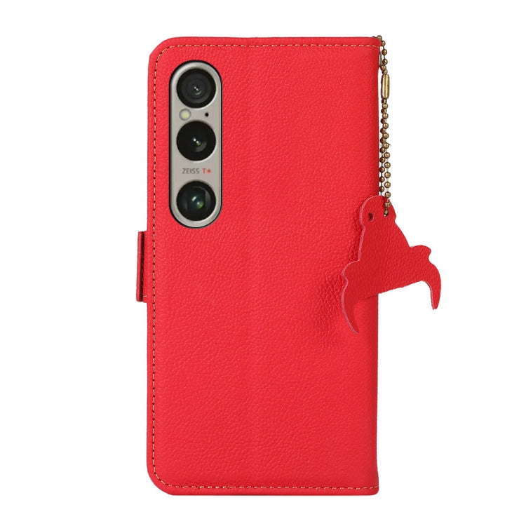 For Sony Xperia 1 VI Side-Magnetic TJ Genuine Leather RFID Phone Case(Red) - free shipping - PMC TechLife - Order now!
