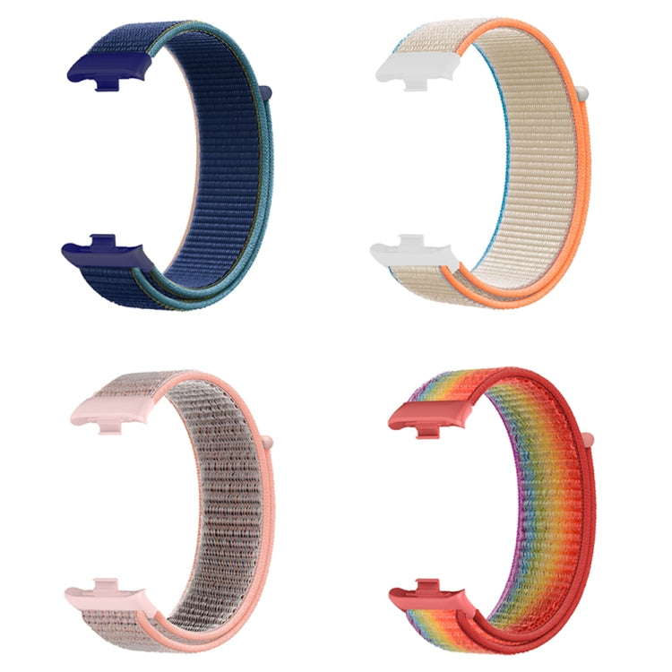 For Xiaomi Mi Band 8 Pro Nylon Loop Watch Band(Dark Olive) - Watch Bands by PMC TechLife | Online Shopping South Africa | PMC TechLife