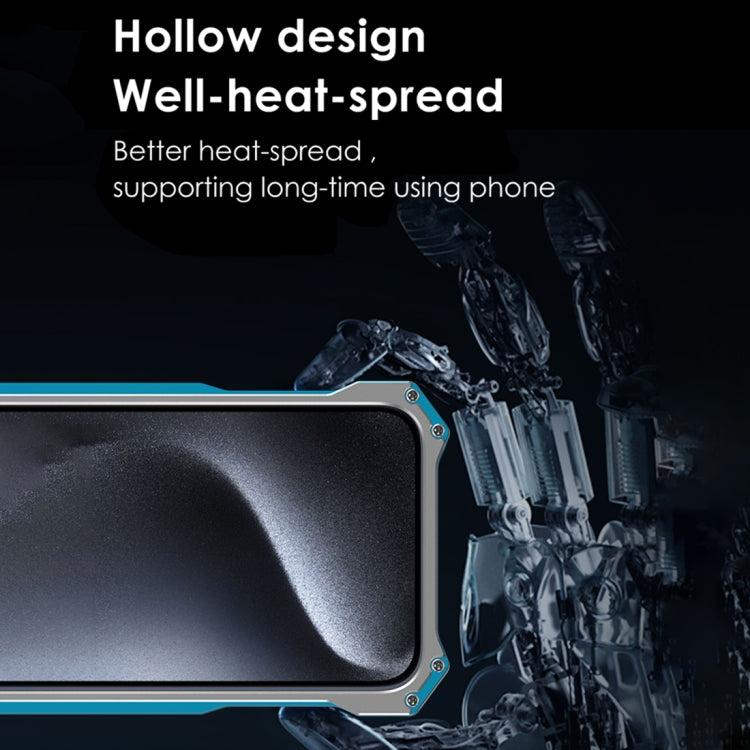 For iPhone 15 Pro R-JUST RJ17 Shockproof Armor Metal Phone Case(Black) - free shipping - PMC TechLife - Order now!
