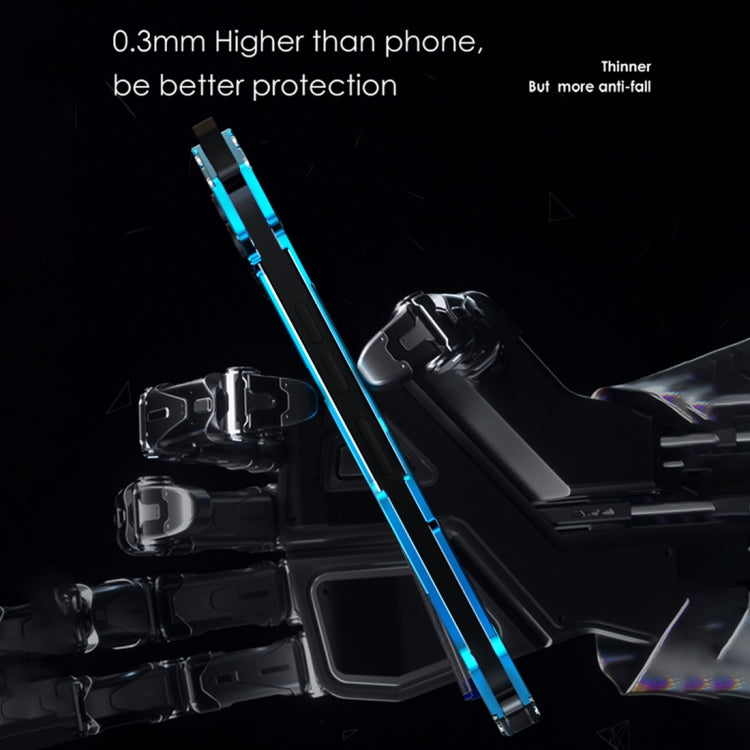 For iPhone 15 Pro R-JUST RJ17 Shockproof Armor Metal Phone Case(Blue) - iPhone 15 Pro Cases by R-JUST | Online Shopping South Africa | PMC TechLife | Buy Now Pay Later Mobicred