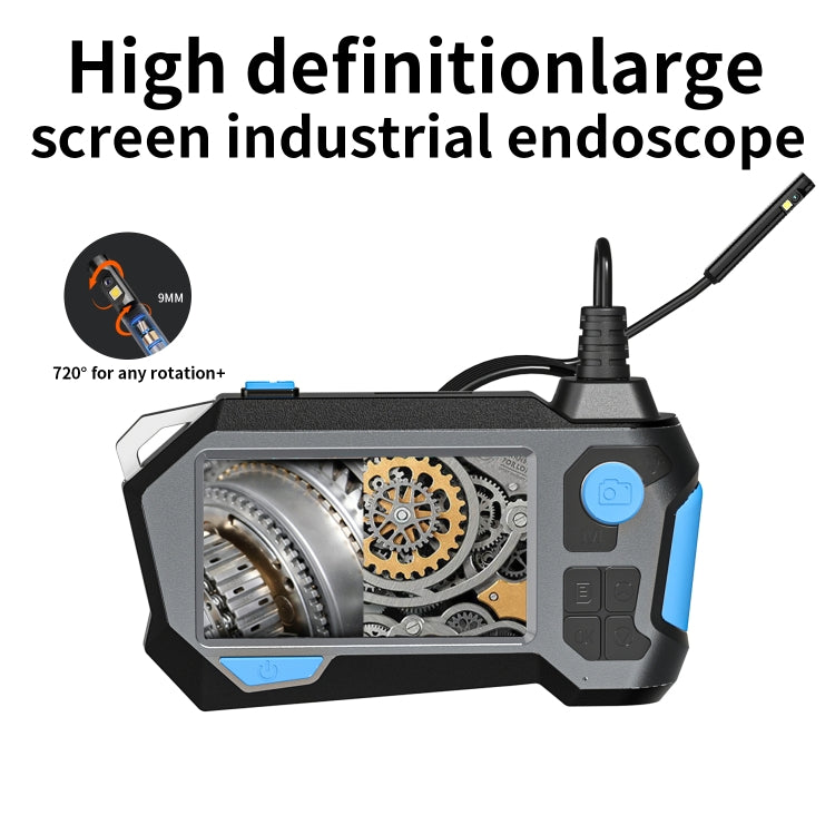 P120 Rotatable 8mm Dual Lenses Industrial Endoscope with Screen, 9mm Tail Pipe Diameter, Spec:10m Tube -  by PMC Jewellery | Online Shopping South Africa | PMC Jewellery | Buy Now Pay Later Mobicred