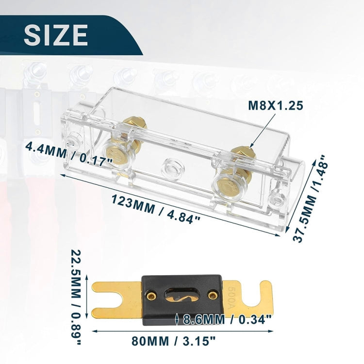 3 in 1 ANL Car Audio Modified Fuse Holder with 200A Fuse, Current:125A - Fuse by PMC TechLife | Online Shopping South Africa | PMC TechLife | Buy Now Pay Later Mobicred