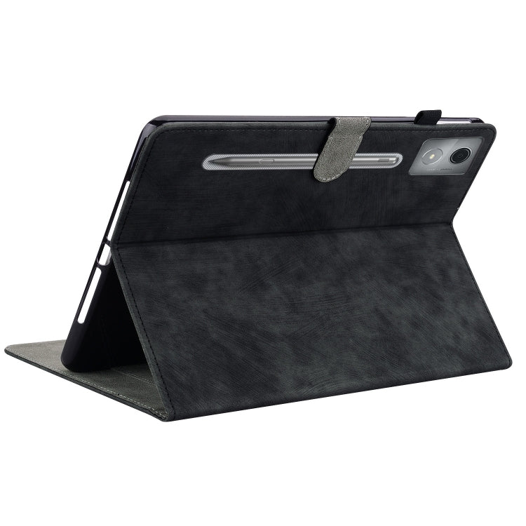 For Lenovo Tab P12 Pro 12.7 2025 Tiger Pattern Flip Leather Tablet Case(Black) - Lenovo by PMC TechLife | Online Shopping South Africa | PMC TechLife | Buy Now Pay Later Mobicred