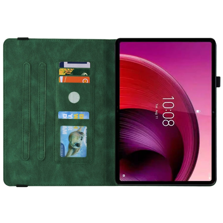 For Lenovo Tab M10 5G 10.6 inch Butterfly Flower Embossed Leather Tablet Case(Green) - free shipping - PMC TechLife - Order now!