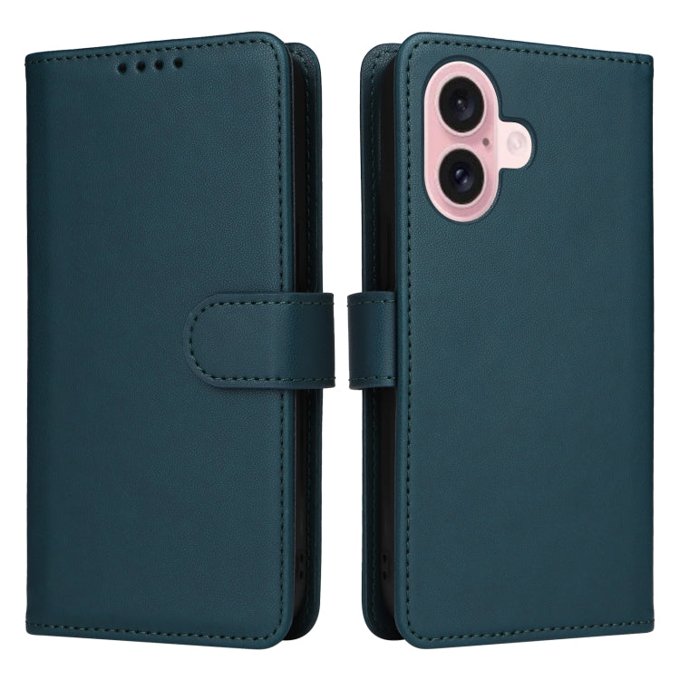 For iPhone 16 Plus BETOPNICE BN-005 2 in 1 Detachable Imitate Genuine Leather Phone Case(Blue) - iPhone 16 Plus Cases by BETOPNICE | Online Shopping South Africa | PMC TechLife | Buy Now Pay Later Mobicred