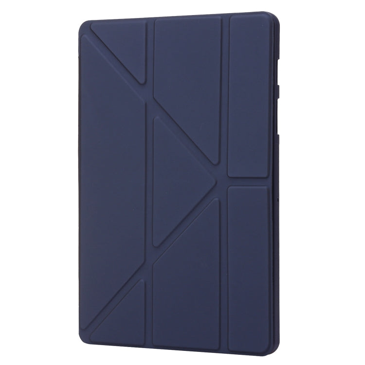 For Samsung Galaxy Tab S9 Deformation Silicone Leather Tablet Case(Dark Blue) - Galaxy Tab S9 Cases by PMC Jewellery | Online Shopping South Africa | PMC Jewellery | Buy Now Pay Later Mobicred