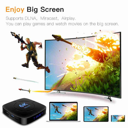6K Ultra HD Android 12.0 Smart TV Box with Remote Control, 4GB+64GB, Allwinner H616 1.5GHZ Quad-Core(UK Plug) - Others by PMC Jewellery | Online Shopping South Africa | PMC Jewellery | Buy Now Pay Later Mobicred