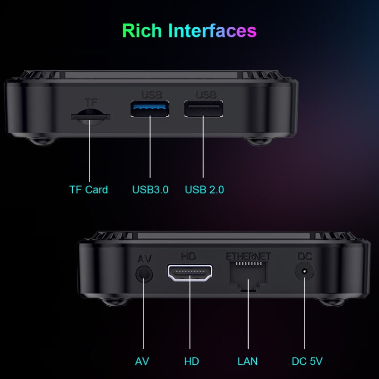 HK1 RBOX K8 8K Android 13.0 Smart TV Box with Remote Control, 4GB+128GB, RK3528 Quad-Core(US Plug) - Others by PMC TechLife | Online Shopping South Africa | PMC TechLife | Buy Now Pay Later Mobicred