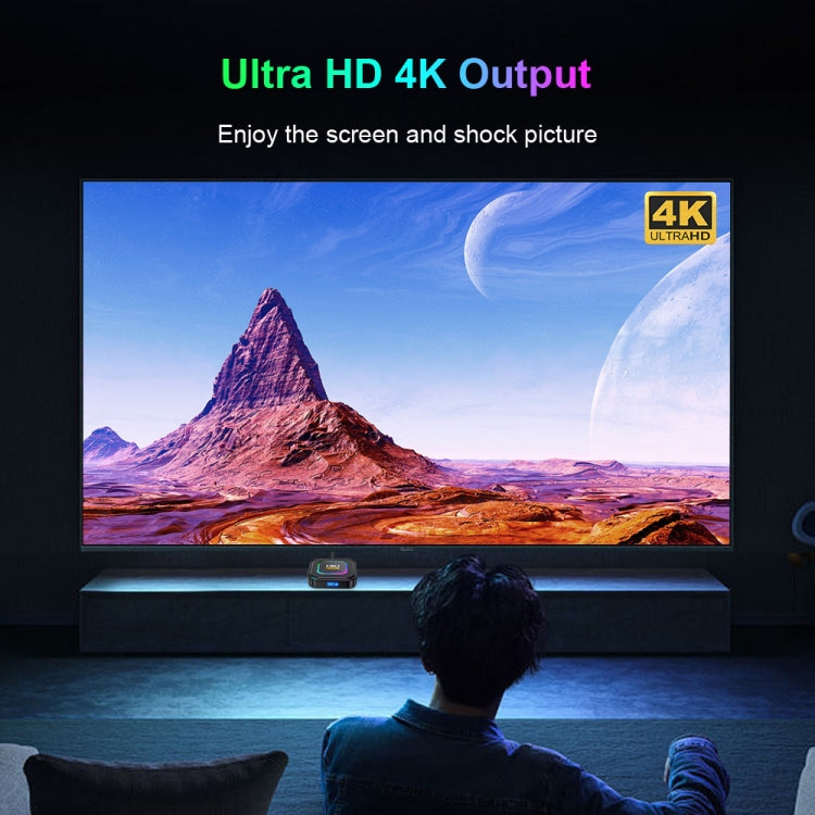 HK1 RBOX K8 8K Android 13.0 Smart TV Box with Remote Control, 4GB+32GB, RK3528 Quad-Core(EU Plug) - Others by PMC TechLife | Online Shopping South Africa | PMC TechLife | Buy Now Pay Later Mobicred