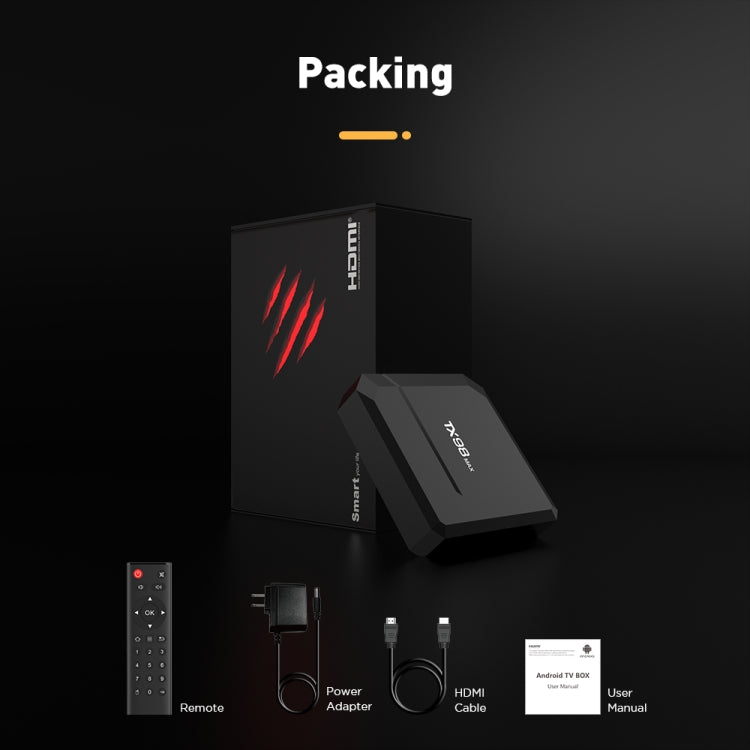 TX98 Max 4K Android 12.1 Smart TV Box with Remote Control, 2GB+16GB, Allwinner H618 Quad-Core(AU Plug) - Others by PMC Jewellery | Online Shopping South Africa | PMC Jewellery | Buy Now Pay Later Mobicred