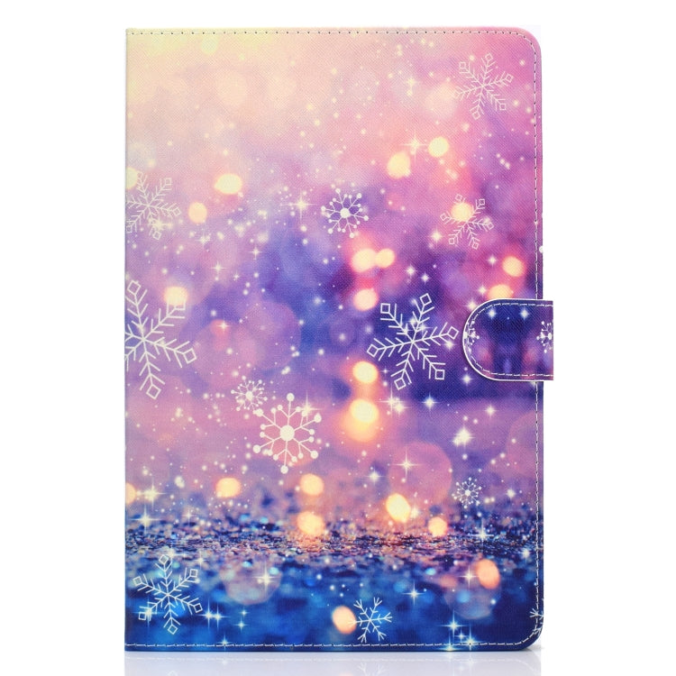 For 10 inch Universal Colored Drawing Pattern Horizontal Flip PU Leather Case with Holder & Card Slots(Purple Quicksand) - 10 - 11 inch by PMC TechLife | Online Shopping South Africa | PMC TechLife | Buy Now Pay Later Mobicred