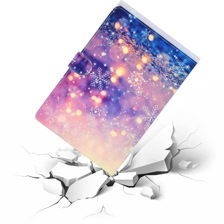 For 10 inch Universal Colored Drawing Pattern Horizontal Flip PU Leather Case with Holder & Card Slots(Purple Quicksand) - 10 - 11 inch by PMC TechLife | Online Shopping South Africa | PMC TechLife | Buy Now Pay Later Mobicred