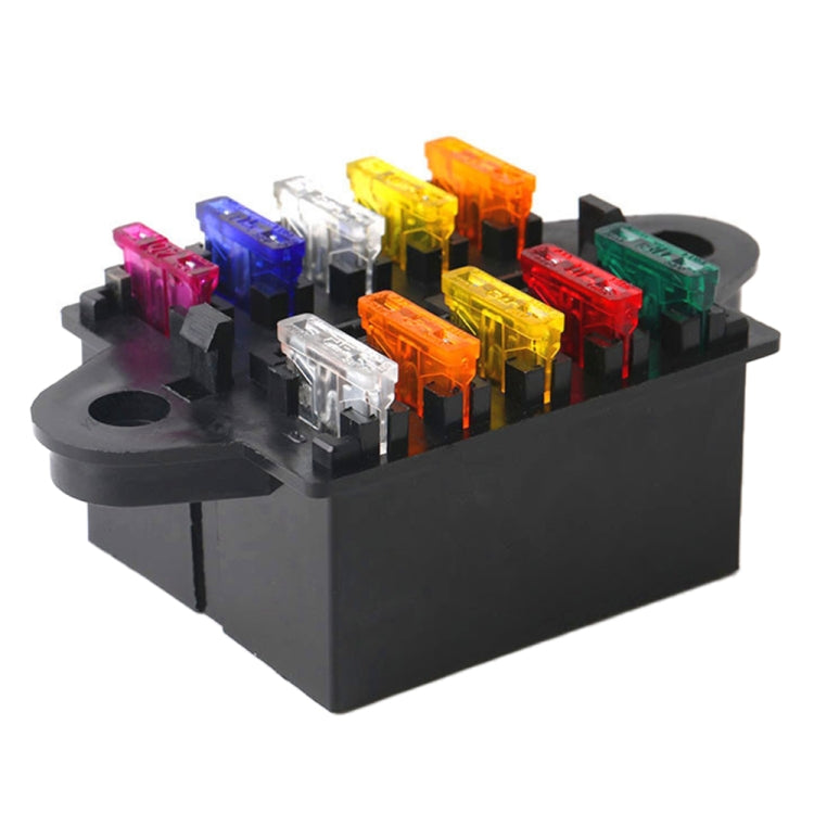 BX2101-1 Car 10 Ways Fuse Box - Fuse by PMC TechLife | Online Shopping South Africa | PMC TechLife | Buy Now Pay Later Mobicred