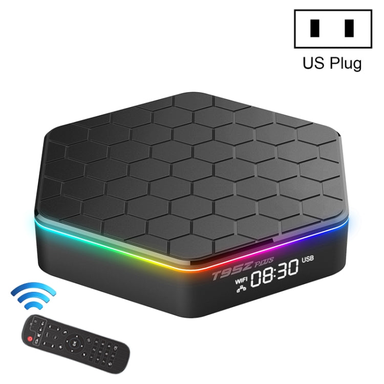 T95Z Plus 8K WiFi6 Android 12.0 Smart TV Box with Remote Control, 2GB+16GB, Allwinner H618 Quad-Core(US Plug) - Others by PMC Jewellery | Online Shopping South Africa | PMC Jewellery | Buy Now Pay Later Mobicred