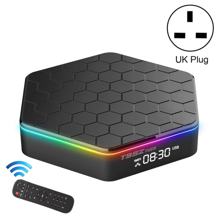 T95Z Plus 8K WiFi6 Android 12.0 Smart TV Box with Remote Control, 4GB+64GB, Allwinner H618 Quad-Core(UK Plug) - Others by PMC TechLife | Online Shopping South Africa | PMC TechLife