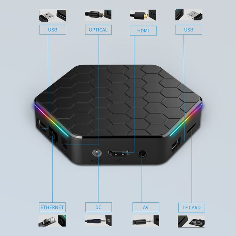 T95Z Plus 8K WiFi6 Android 12.0 Smart TV Box with Remote Control, 2GB+16GB, Allwinner H618 Quad-Core(EU Plug) - Others by PMC TechLife | Online Shopping South Africa | PMC TechLife | Buy Now Pay Later Mobicred