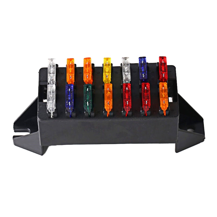 BX2141A-1 Car Modified Multi-Way Fuse Box 14 Ways Dual Row Fuse Holder - Fuse by PMC TechLife | Online Shopping South Africa | PMC TechLife | Buy Now Pay Later Mobicred