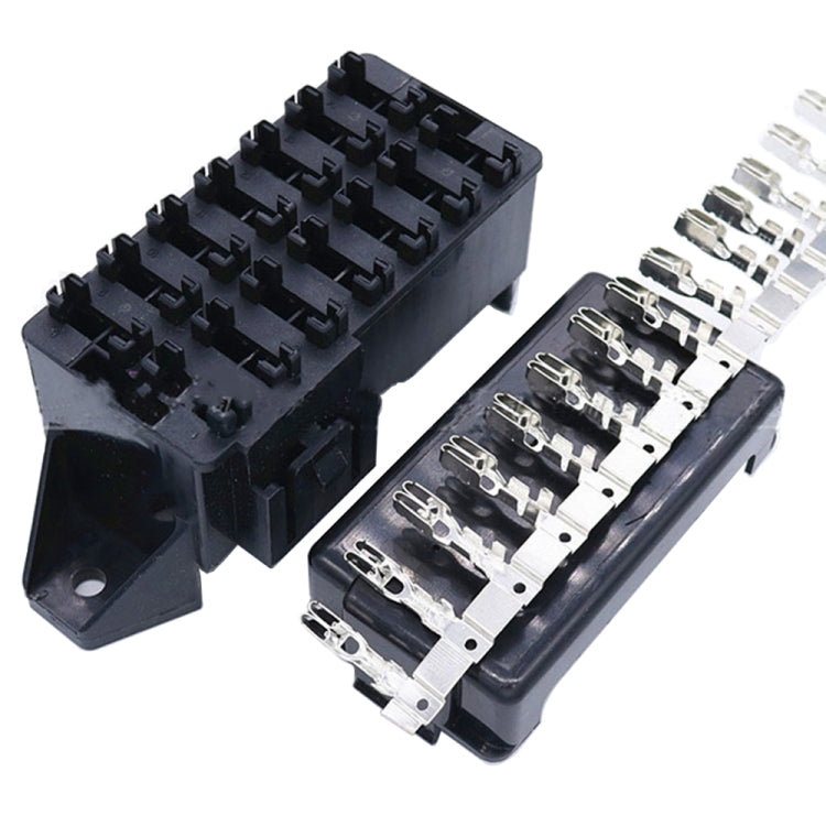 BX2141A-1 Car Modified Multi-Way Fuse Box 14 Ways Dual Row Fuse Holder - Fuse by PMC TechLife | Online Shopping South Africa | PMC TechLife | Buy Now Pay Later Mobicred