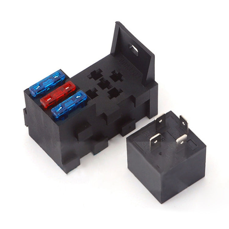 24V 5 Pin Car RV Engine Compartment Multi-Way Fuse Holder 3 Ways With Relay Holder - Fuse by PMC TechLife | Online Shopping South Africa | PMC TechLife | Buy Now Pay Later Mobicred