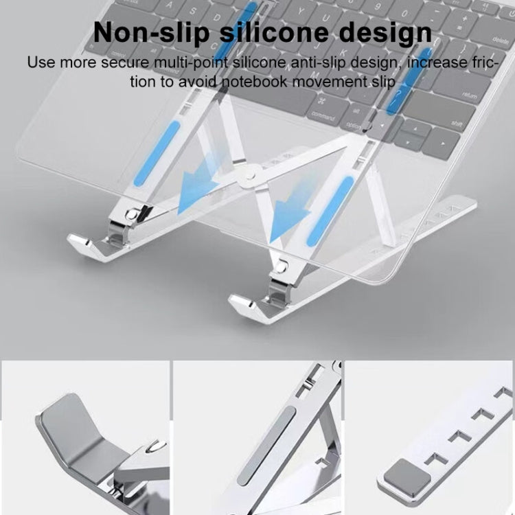 Lenovo Thinkplus Desktop Laptop Folding Holder CT10(Silver) - Laptop Stand by Lenovo | Online Shopping South Africa | PMC TechLife | Buy Now Pay Later Mobicred