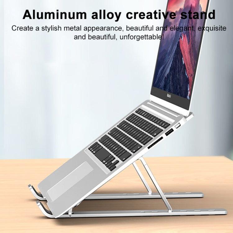 Lenovo Thinkplus Desktop Laptop Folding Holder CT10(Silver) - Laptop Stand by Lenovo | Online Shopping South Africa | PMC TechLife | Buy Now Pay Later Mobicred