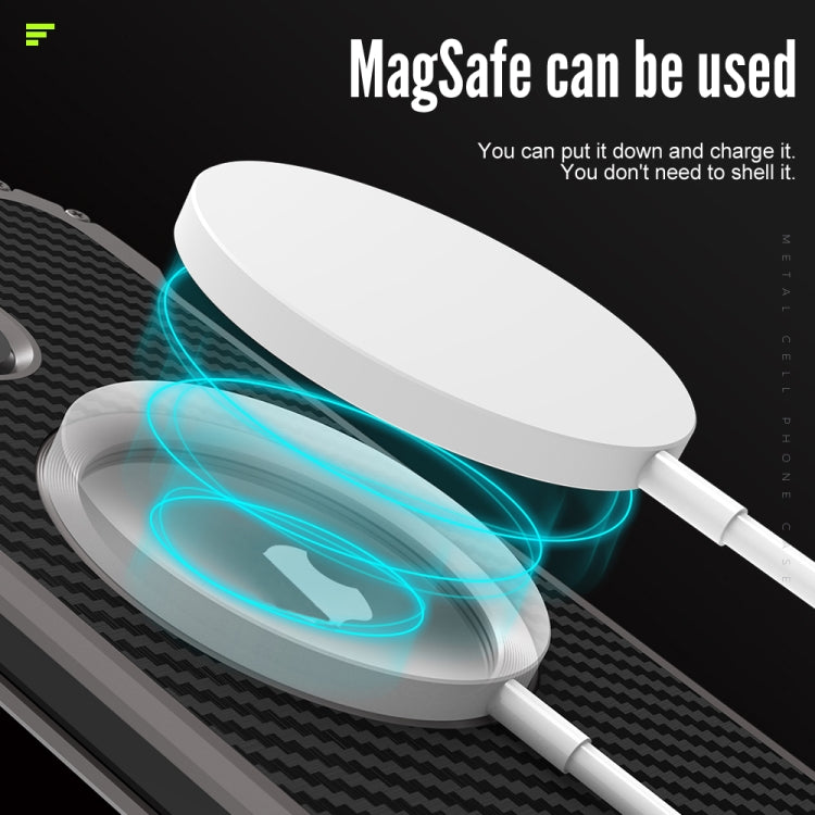 For iPhone 15 Pro Max R-JUST RJ51 Hollow MagSafe Magnetic Metal Phone Case(Space Grey) - free shipping - PMC TechLife - Order now!
