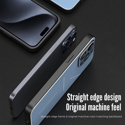 For iPhone 15 Pro Max R-JUST RJ52 3-Line Style Metal TPU Shockproof Phone Case(Silver) - iPhone 15 Pro Max Cases by R-JUST | Online Shopping South Africa | PMC Jewellery