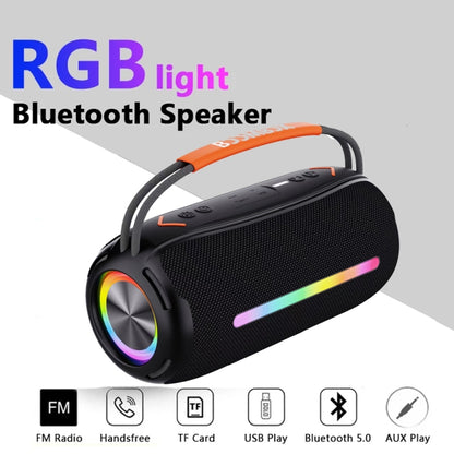 T&G X360 20W RGB Colorful Bluetooth Speaker Portable Outdoor 3D Stereo Speaker(Black) - Desktop Speaker by T&G | Online Shopping South Africa | PMC Jewellery | Buy Now Pay Later Mobicred