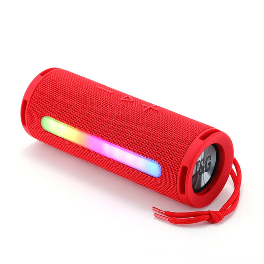 T&G TG374 Portable 3D Stereo Bluetooth Speaker Subwoofer Support FM / TF Card / RGB Light(Red) - Desktop Speaker by T&G | Online Shopping South Africa | PMC Jewellery | Buy Now Pay Later Mobicred