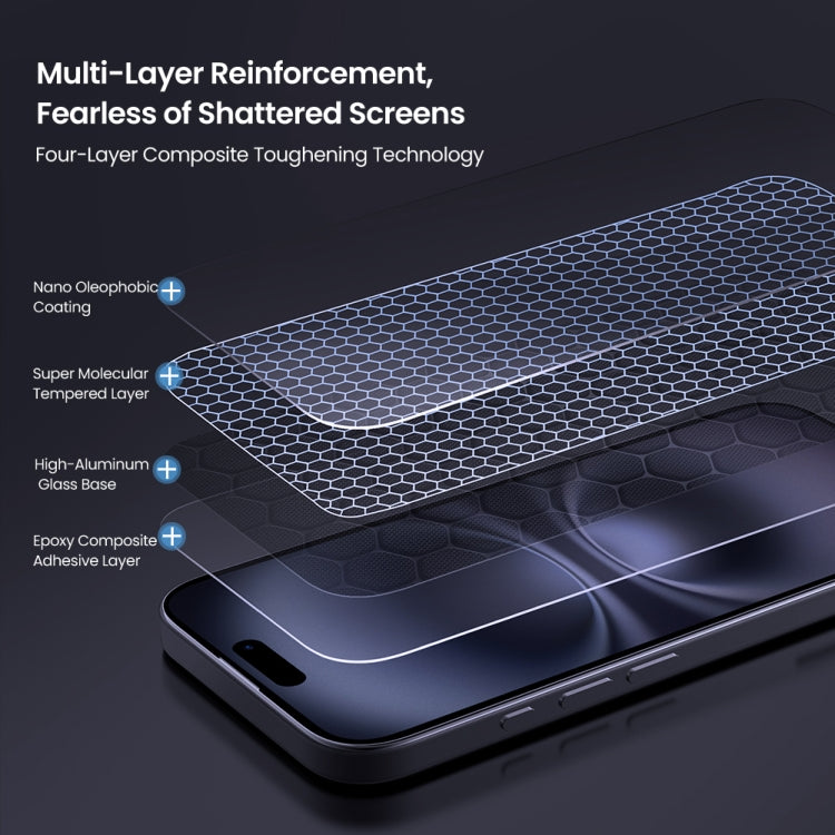 For iPhone 16 NILLKIN H+Pro 0.2mm 9H Explosion-proof Tempered Glass Film - free shipping - PMC Jewellery - Order now!
