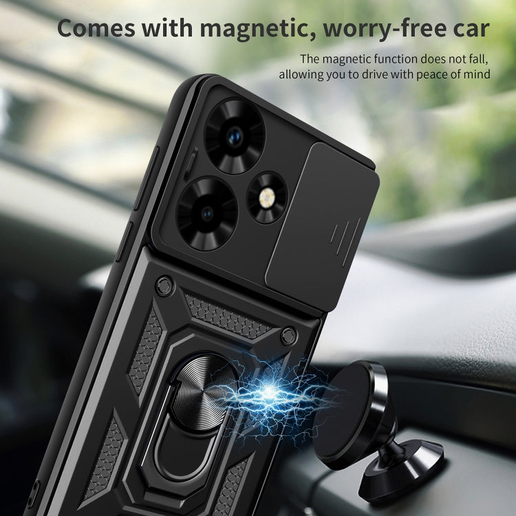 For Infinix Hot 30 Sliding Camera Cover Design TPU+PC Phone Case(Rose Gold) - Infinix Cases by PMC TechLife | Online Shopping South Africa | PMC TechLife | Buy Now Pay Later Mobicred