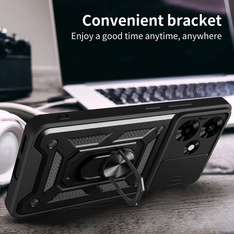 For Infinix Hot 30 Sliding Camera Cover Design TPU+PC Phone Case(Rose Gold) - Infinix Cases by PMC TechLife | Online Shopping South Africa | PMC TechLife | Buy Now Pay Later Mobicred