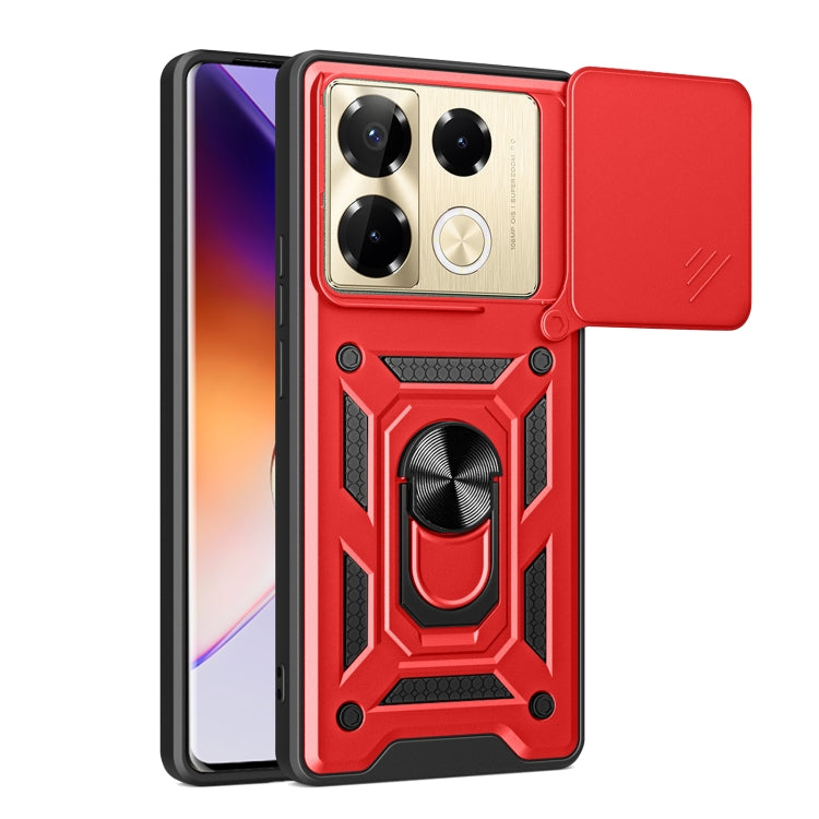 For Infinix Note 40 Pro/40 Pro+ 5G Sliding Camera Cover Design TPU+PC Phone Case(Red) - Infinix Cases by PMC TechLife | Online Shopping South Africa | PMC TechLife | Buy Now Pay Later Mobicred