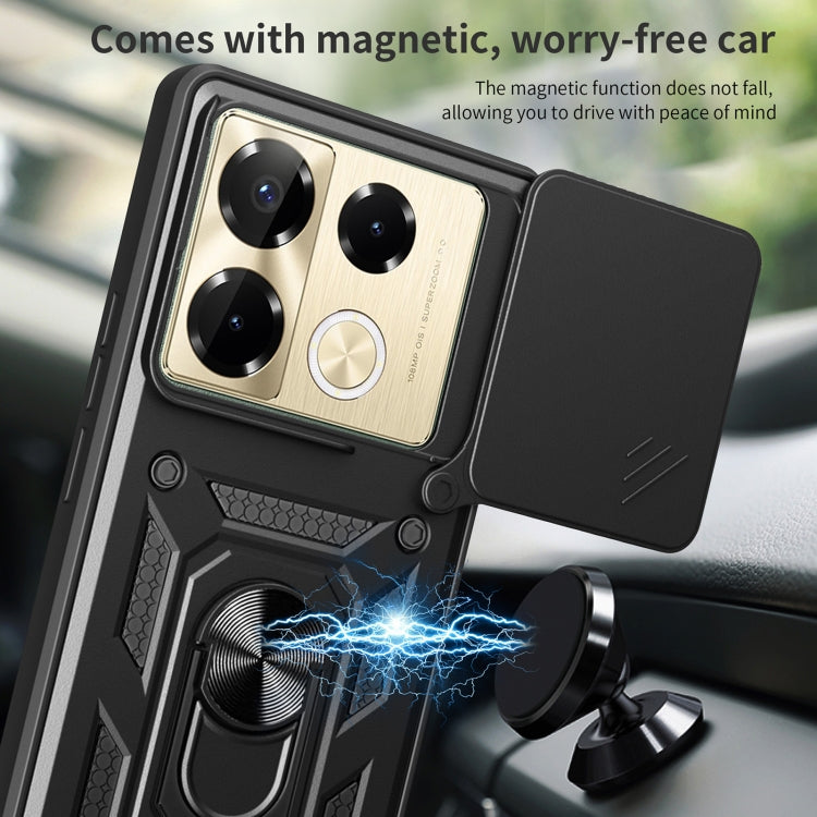 For Infinix Note 40 Pro/40 Pro+ 5G Sliding Camera Cover Design TPU+PC Phone Case(Red) - Infinix Cases by PMC TechLife | Online Shopping South Africa | PMC TechLife | Buy Now Pay Later Mobicred