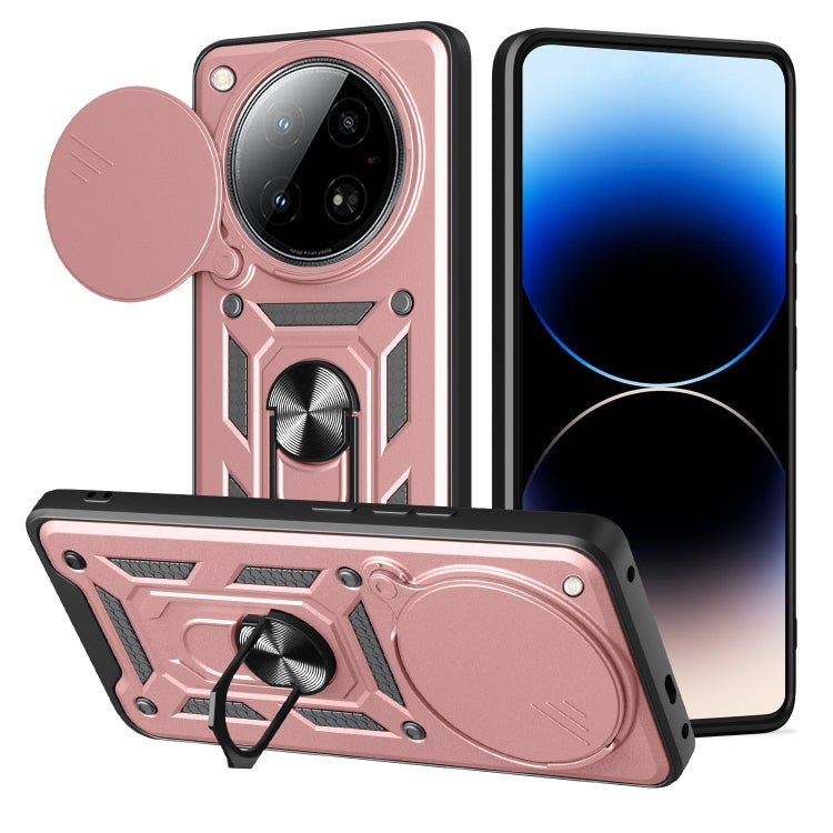 For Infinix Zero 40 4G Sliding Camera Cover Design TPU+PC Phone Case(Rose Gold) - free shipping - PMC TechLife - Order now!