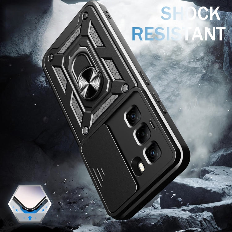 For Infinix Hot 50 Pro 4G Sliding Camera Cover Design TPU+PC Phone Case(Silver) - free shipping - PMC TechLife - Order now!