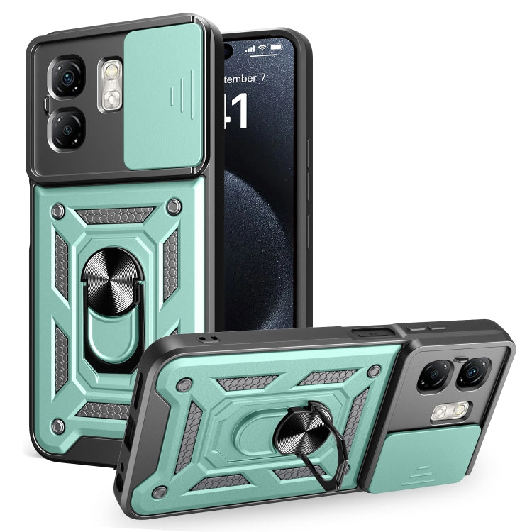 For Infinix Smart 9 / Hot 50i Sliding Camera Cover Design TPU+PC Phone Case(Green) - free shipping - PMC TechLife - Order now!