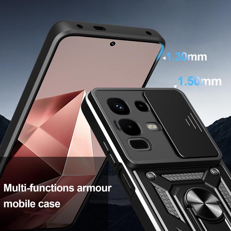 For Infinix Note 50x Sliding Camera Cover Design TPU+PC Phone Case(Gold) - free shipping - PMC TechLife - Order now!