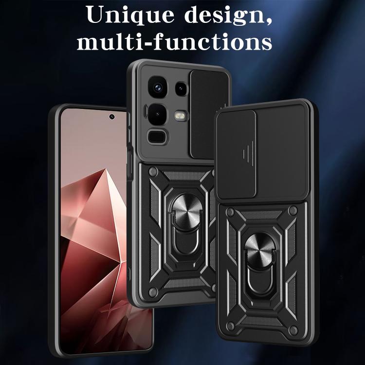 For Infinix Note 50x Sliding Camera Cover Design TPU+PC Phone Case(Silver) - free shipping - PMC TechLife - Order now!