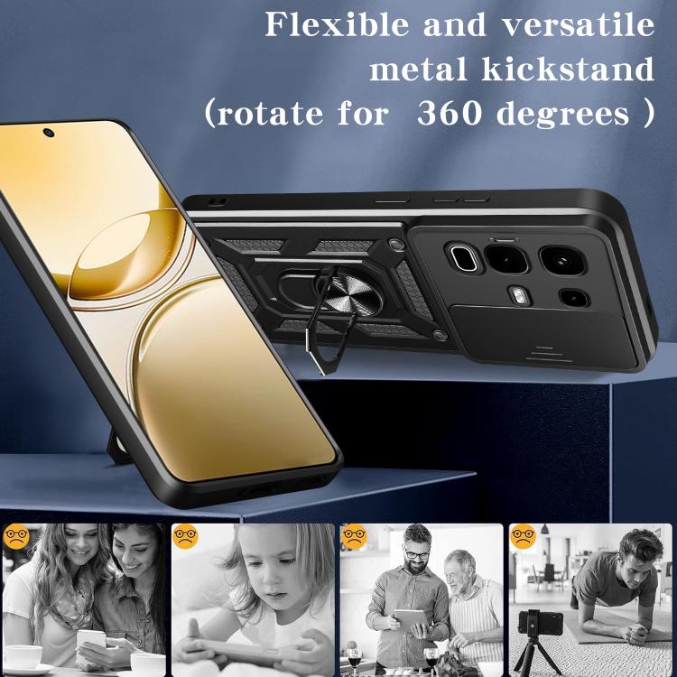 For Infinix Note 50s Sliding Camera Cover Design TPU+PC Phone Case(Gold) - free shipping - PMC TechLife - Order now!