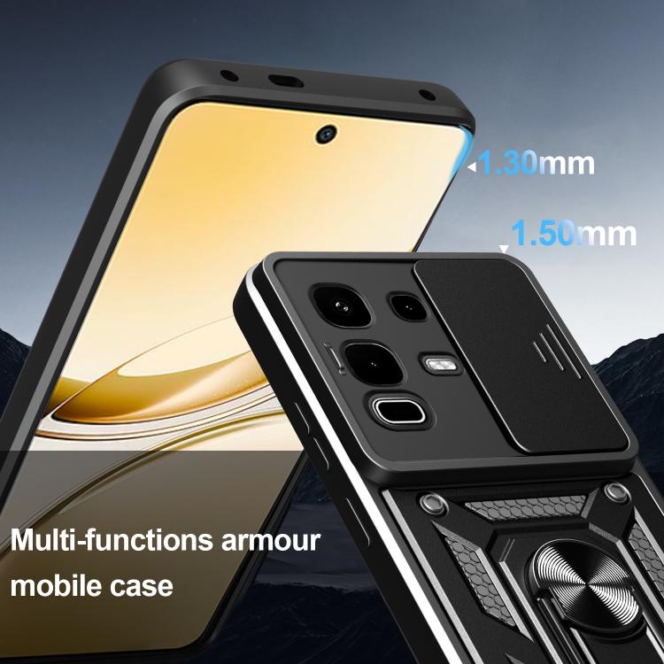 For Infinix Note 50s Sliding Camera Cover Design TPU+PC Phone Case(Gold) - free shipping - PMC TechLife - Order now!