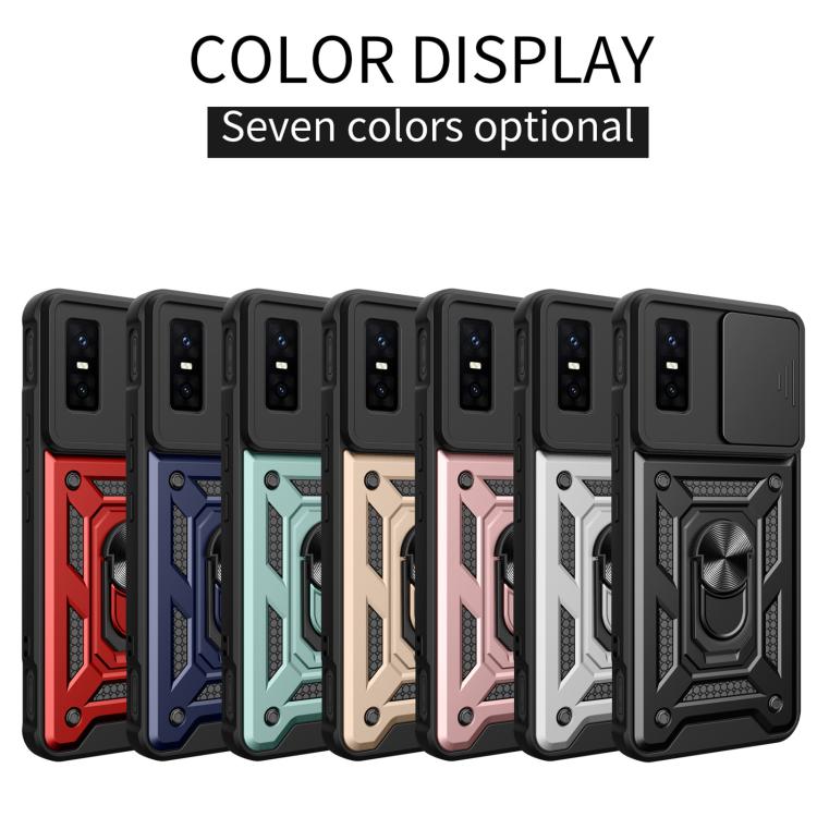 For Infinix GT 30 Pro Sliding Camera Cover Design TPU+PC Phone Case(Blue) - free shipping - PMC TechLife - Order now!