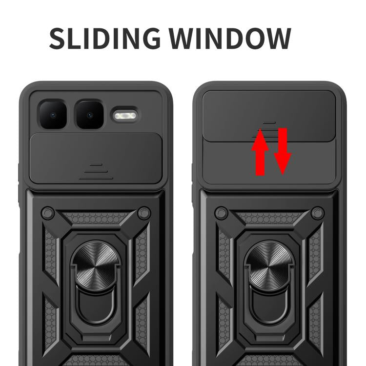 For Infinix Smart 10 Plus 4G Sliding Camera Cover Design TPU+PC Phone Case(Red) - free shipping - PMC TechLife - Order now!