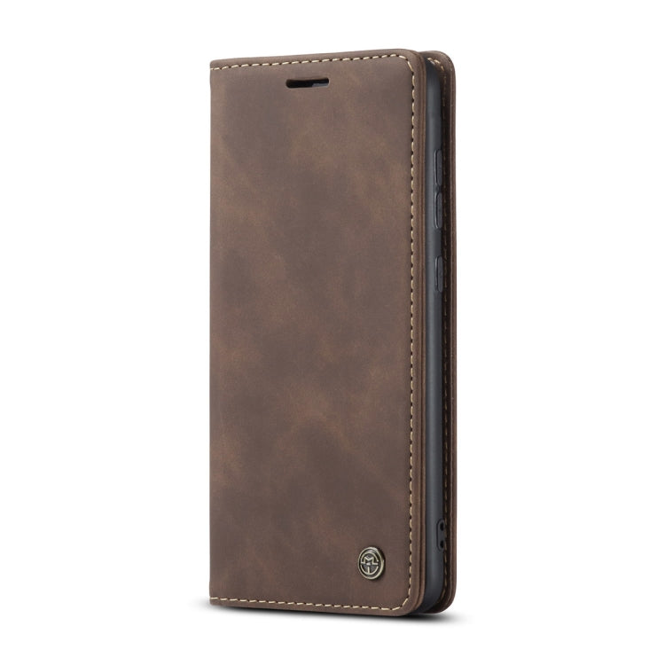 For Samsung Galaxy A21S CaseMe-013 Multifunctional Retro Frosted Horizontal Flip Leather Case with Card Slot & Holder & Wallet(Coffee) - Galaxy Phone Cases by CaseMe | Online Shopping South Africa | PMC Jewellery | Buy Now Pay Later Mobicred