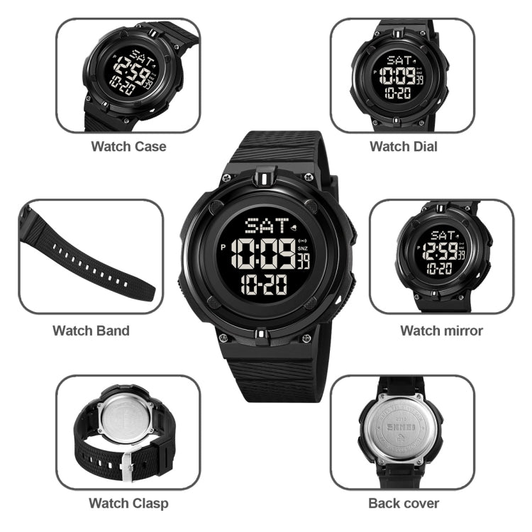 SKMEI 2010 Multifunctional Men 50M Waterproof Luminous Digital Wrist Watch(Dark Blue) - free shipping - PMC TechLife - Order now!