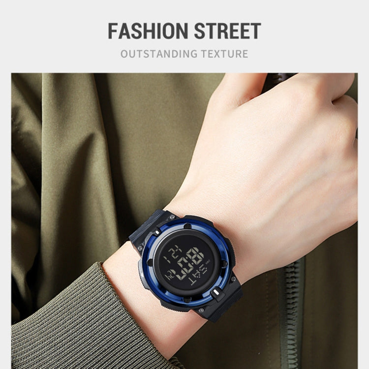 SKMEI 2010 Multifunctional Men 50M Waterproof Luminous Digital Wrist Watch(Dark Blue) - free shipping - PMC TechLife - Order now!