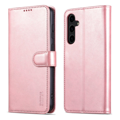 For Samsung Galaxy S24 5G AZNS Skin Feel Calf Texture Flip Leather Phone Case(Rose Gold) - Galaxy S24 5G Cases by AZNS | Online Shopping South Africa | PMC Jewellery | Buy Now Pay Later Mobicred