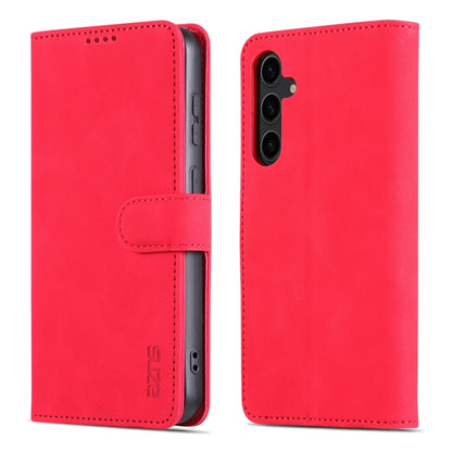 For Samsung Galaxy S24+ 5G AZNS Skin Feel Calf Texture Flip Leather Phone Case(Red) - Galaxy S24+ 5G Cases by AZNS | Online Shopping South Africa | PMC Jewellery | Buy Now Pay Later Mobicred