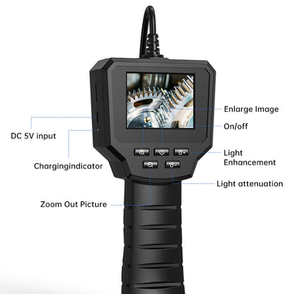 128AV 8mm Lenses Industrial Pipeline Endoscope with 2.4 inch Screen, Spec:3m Tube -  by PMC Jewellery | Online Shopping South Africa | PMC Jewellery | Buy Now Pay Later Mobicred