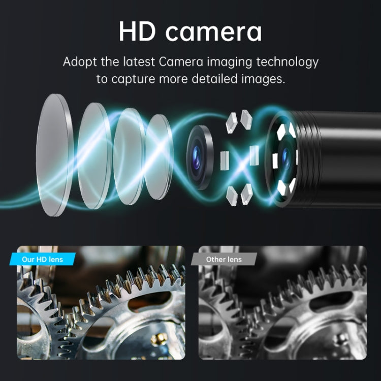 128AV 8mm Lenses Industrial Pipeline Endoscope with 2.4 inch Screen, Spec:5m Tube -  by PMC TechLife | Online Shopping South Africa | PMC TechLife | Buy Now Pay Later Mobicred